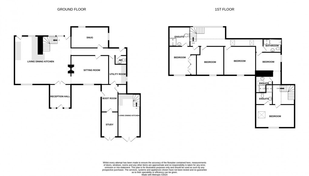 Floorplan for Marriotts Barn, Hetton