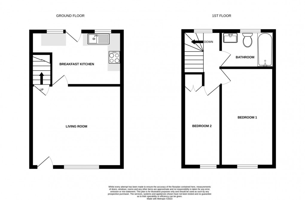 Floorplan for New Street, Carleton, BD23 3DS