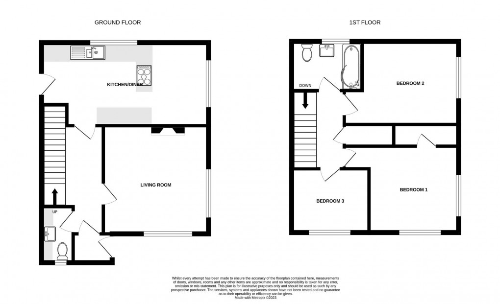 Floorplan for Dale Road, Carleton, Skipton