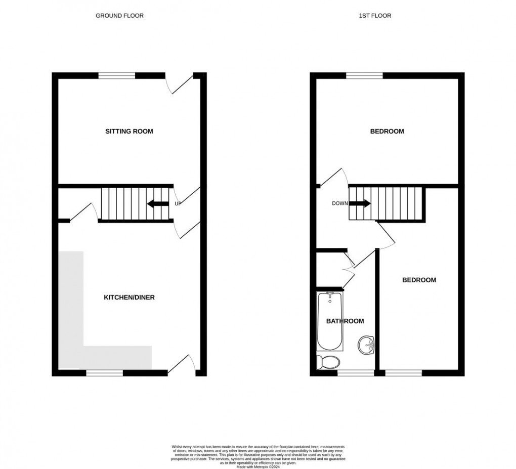 Floorplan for James Street, Earby