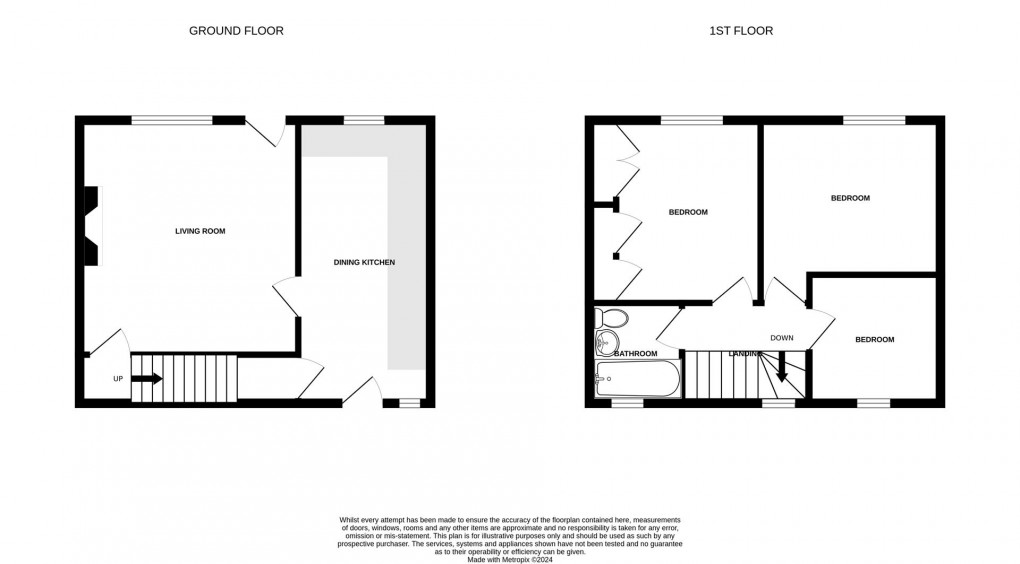 Floorplan for Burnside Crescent, Skipton