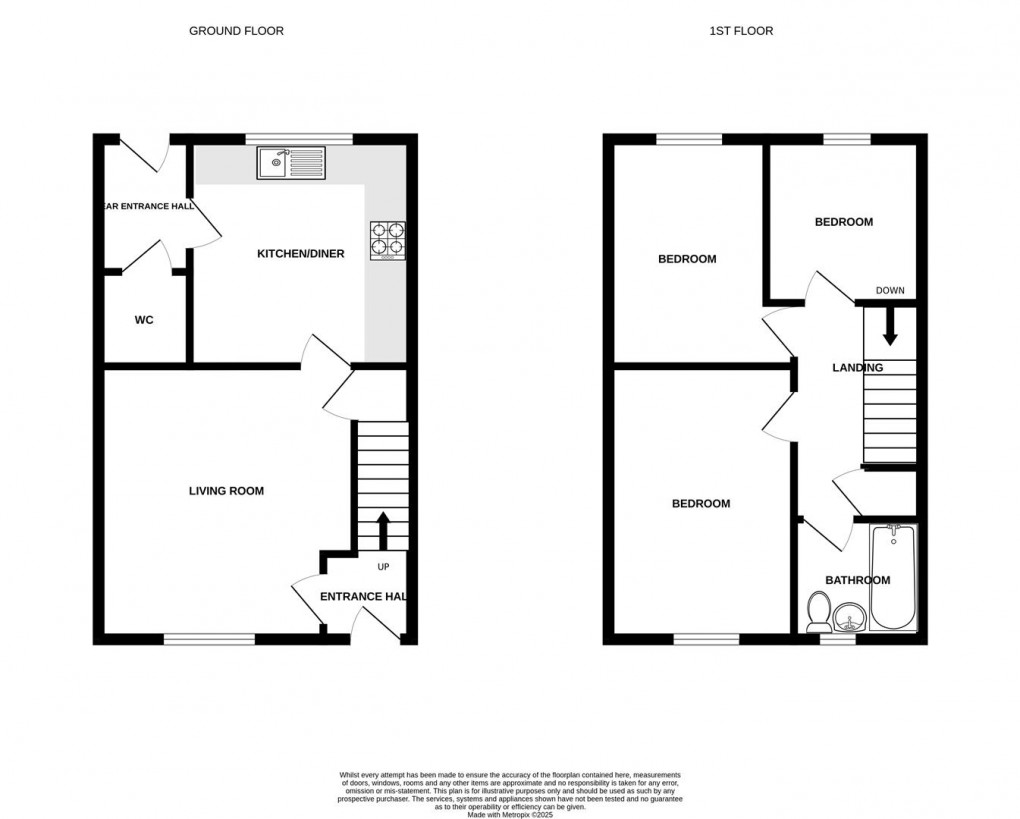 Floorplan for Willow Way, Skipton