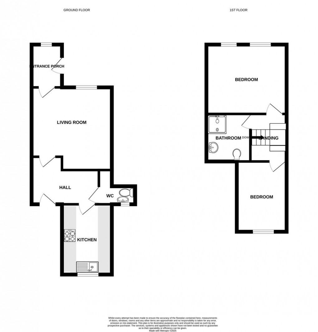 Floorplan for Brown Croft Cottage, Thornton In Craven