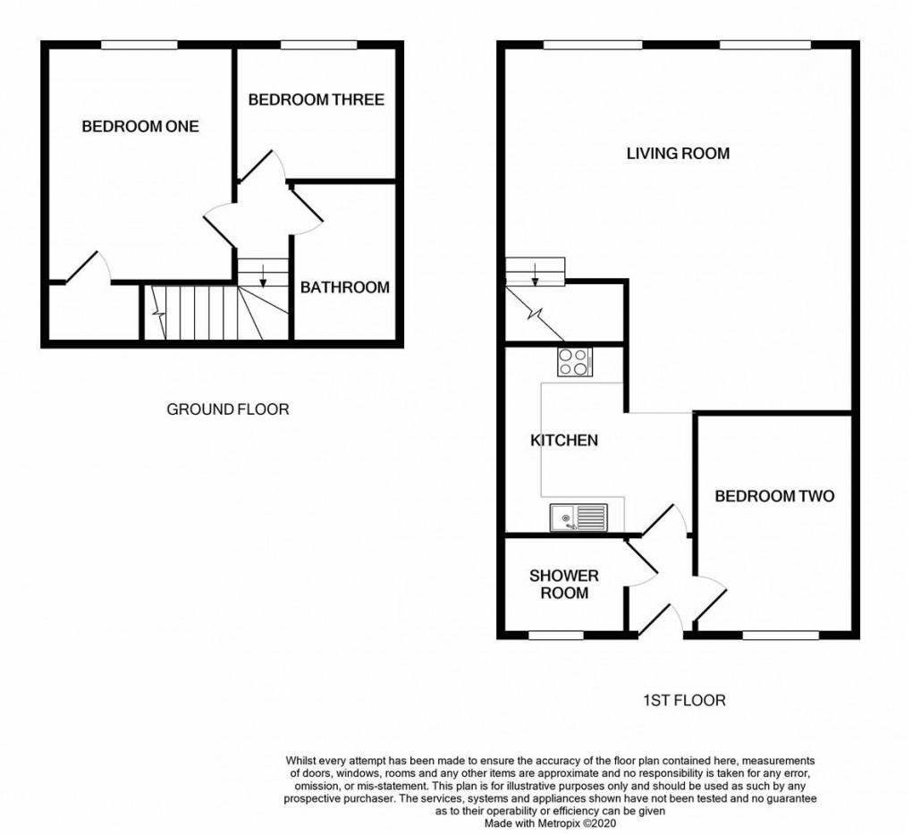 Floorplan for Apartment 4 Carleton Mill, Carleton